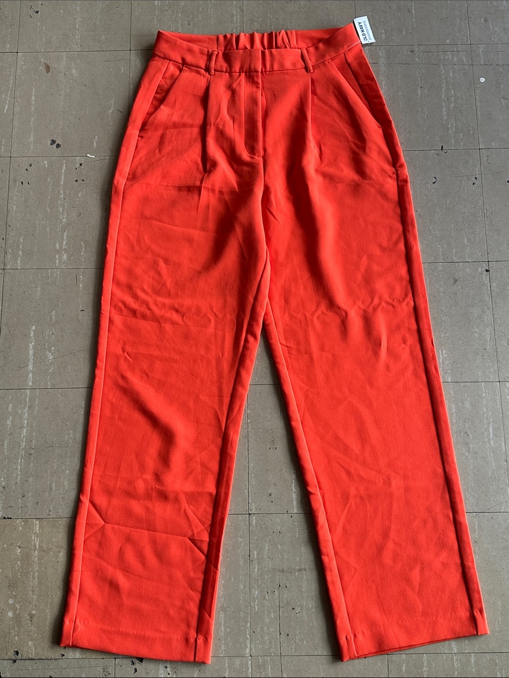 Old Navy Bright Orange Women’s Taylor Wide Leg Trousers Tall (L)